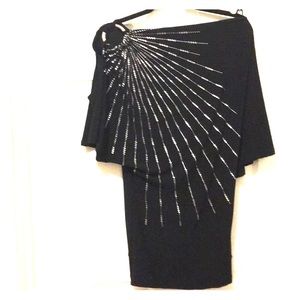 Black medium off shoulder shirt. Great condition